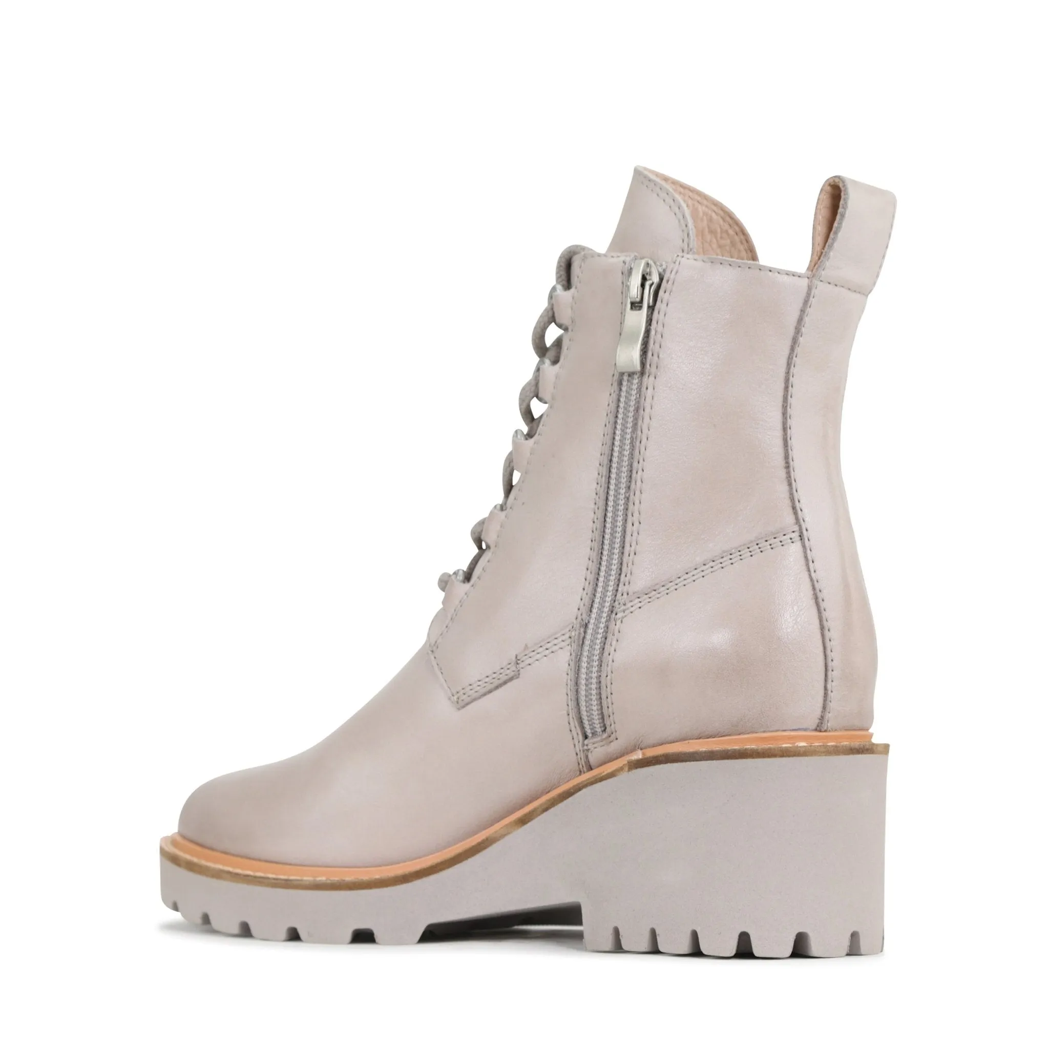 PAYSON LEATHER WEDGE ANKLE BOOTS