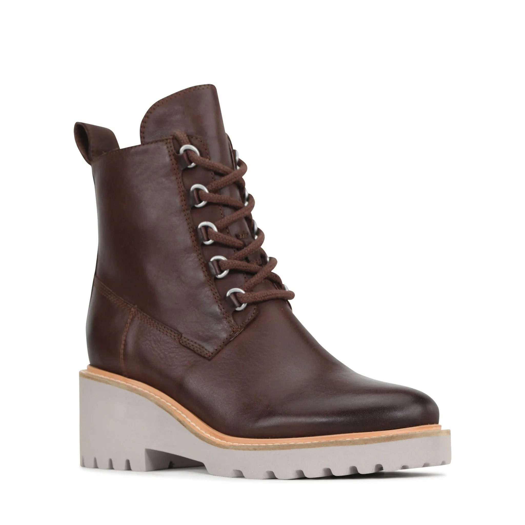 PAYSON LEATHER WEDGE ANKLE BOOTS