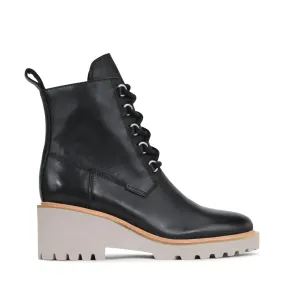 PAYSON LEATHER WEDGE ANKLE BOOTS