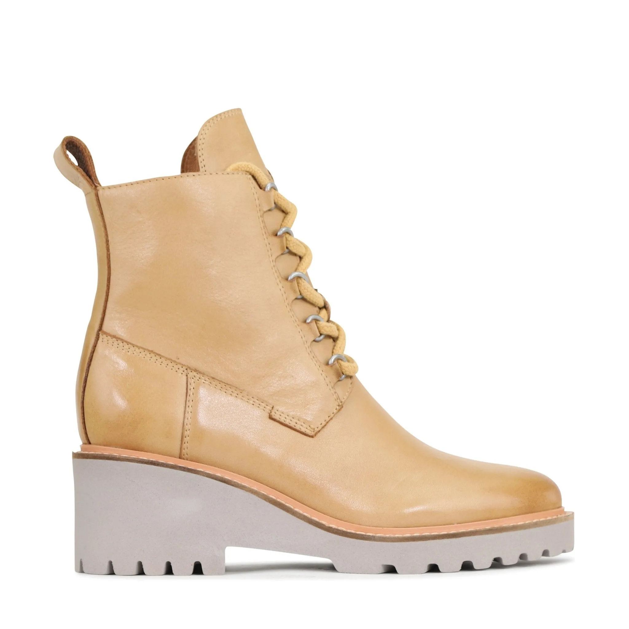 PAYSON LEATHER WEDGE ANKLE BOOTS