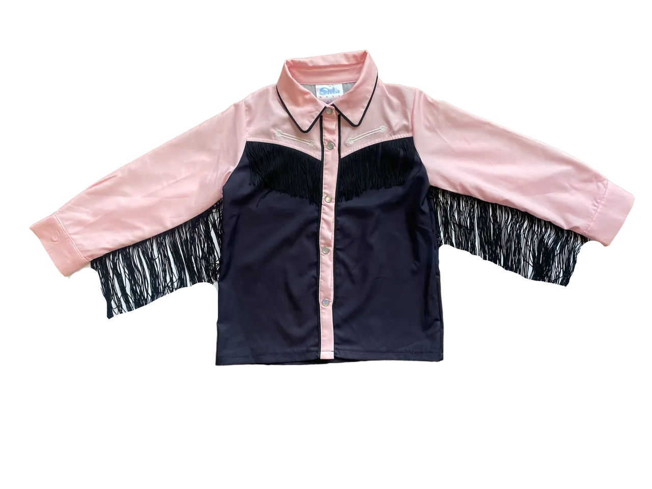 Pink Vintage Pearl Snap Kid (6-7)