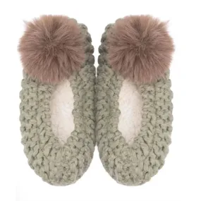 Pom Ballet Slipper in Olive