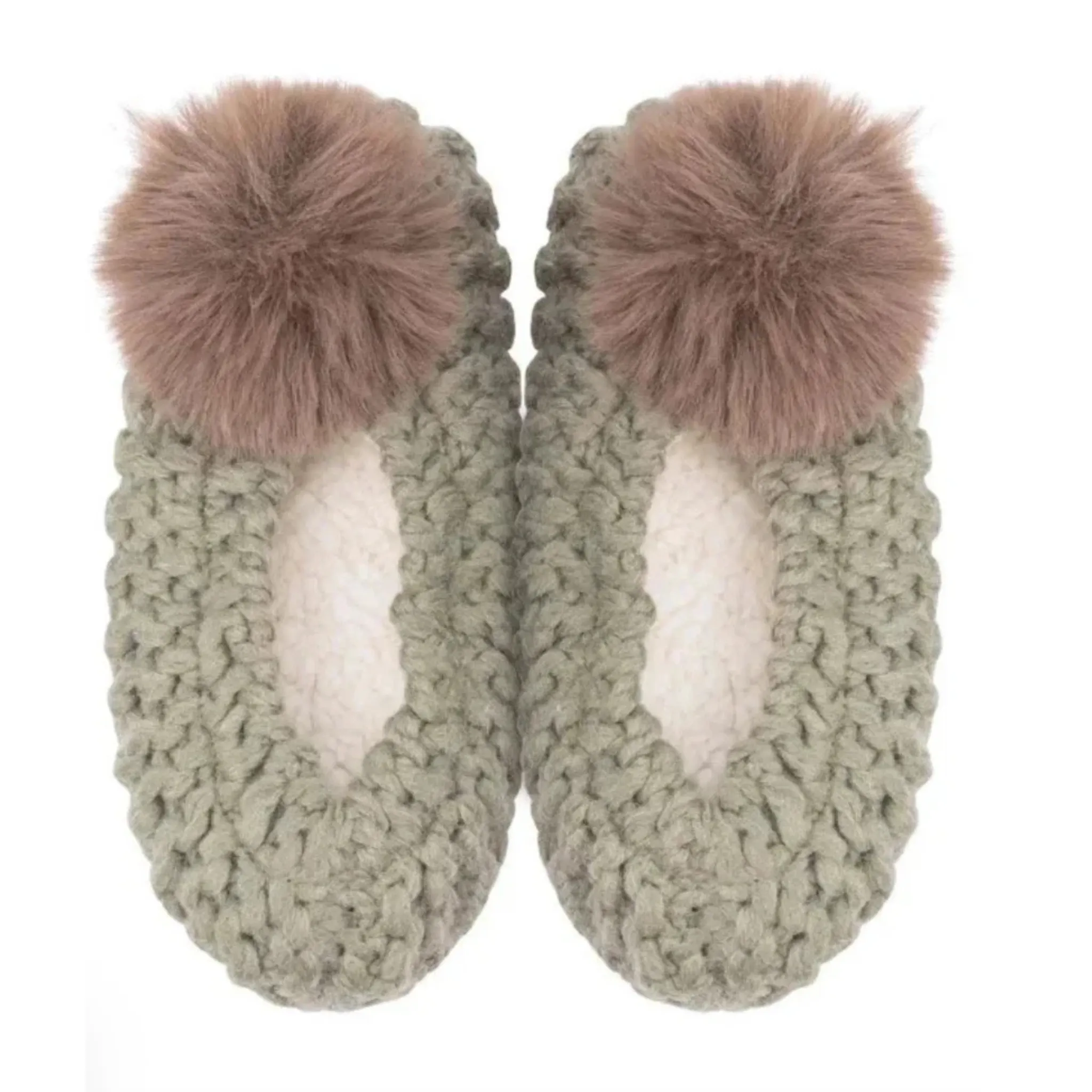 Pom Ballet Slipper in Olive