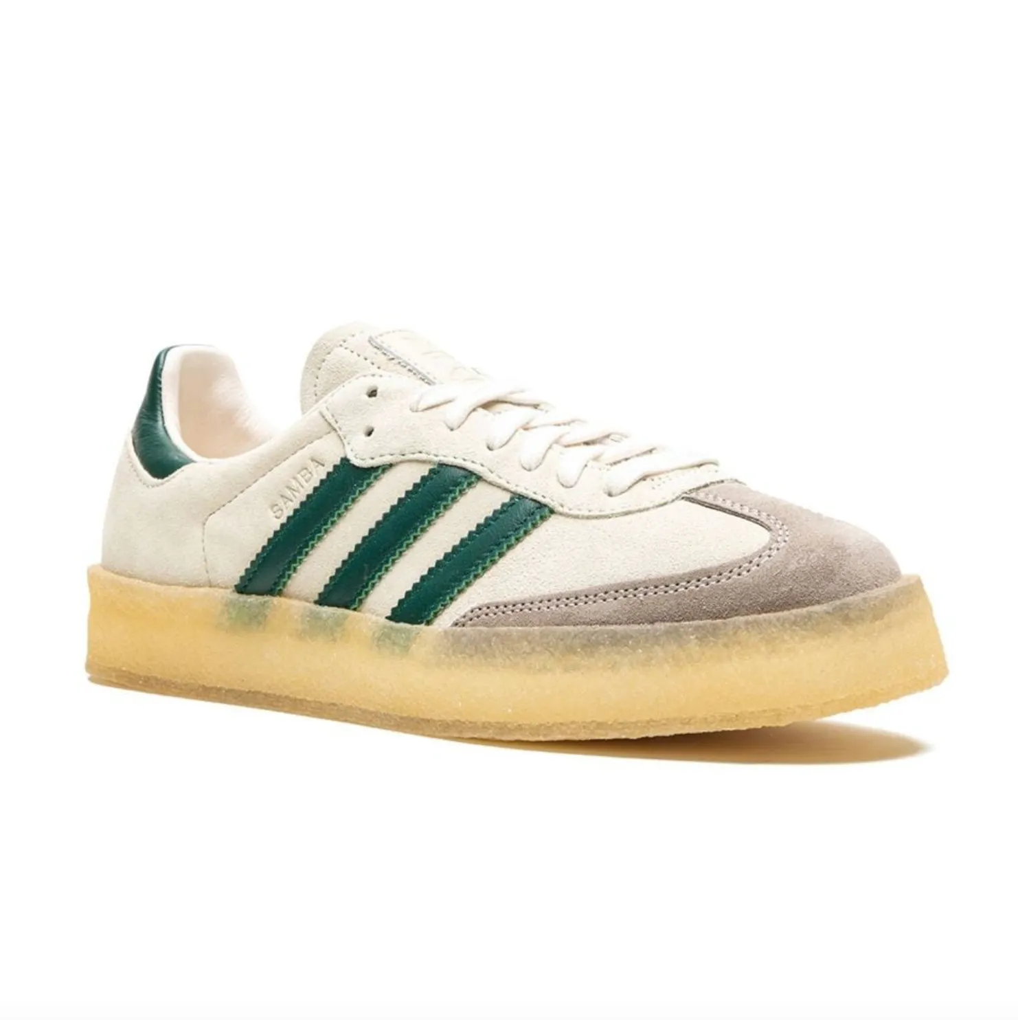 "8TH STREET WHITE" SAMBA SNEAKERS - CHALK WHITE