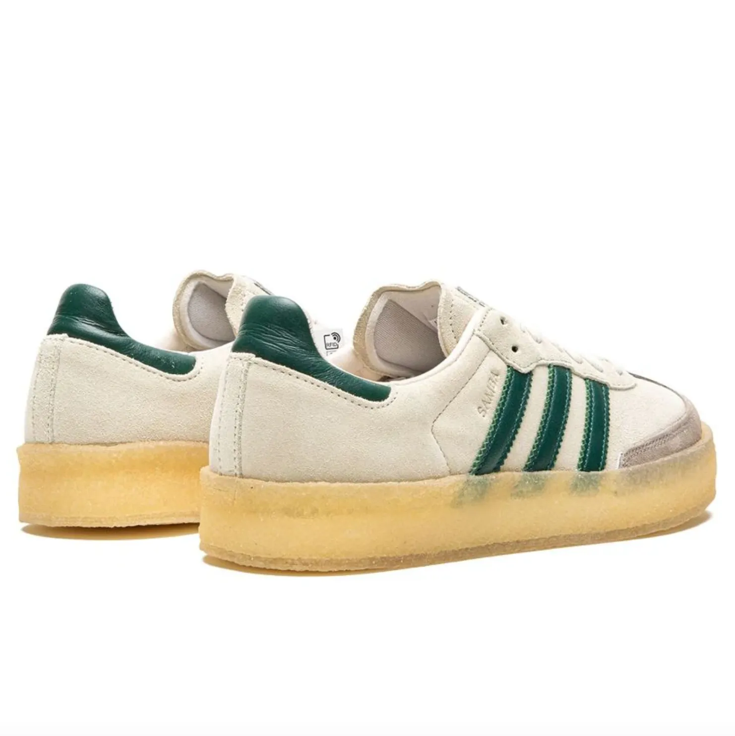 "8TH STREET WHITE" SAMBA SNEAKERS - CHALK WHITE