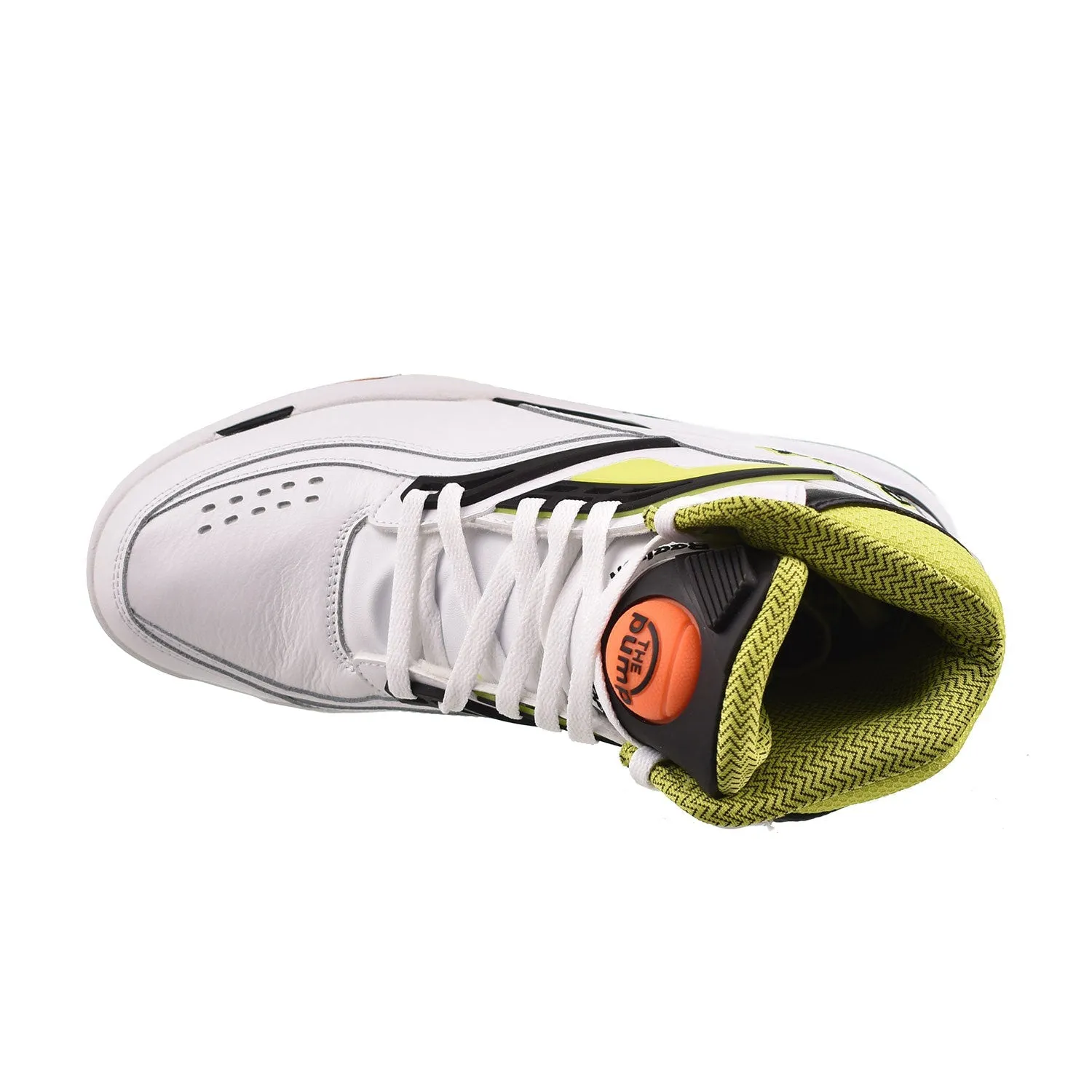 Reebok Pump Twilight Zone Men's Shoes White-Core Black-Solar Acid Yellow