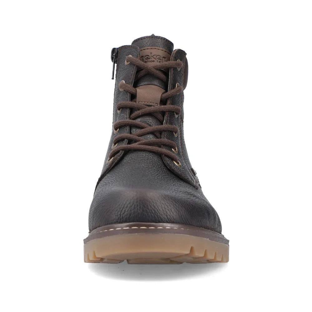 Rieker 38842 Brown Leather Boot (Men's)