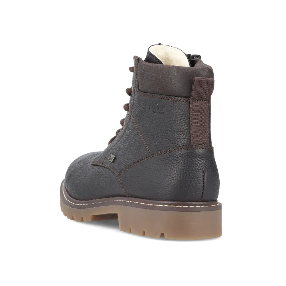 Rieker 38842 Brown Leather Boot (Men's)