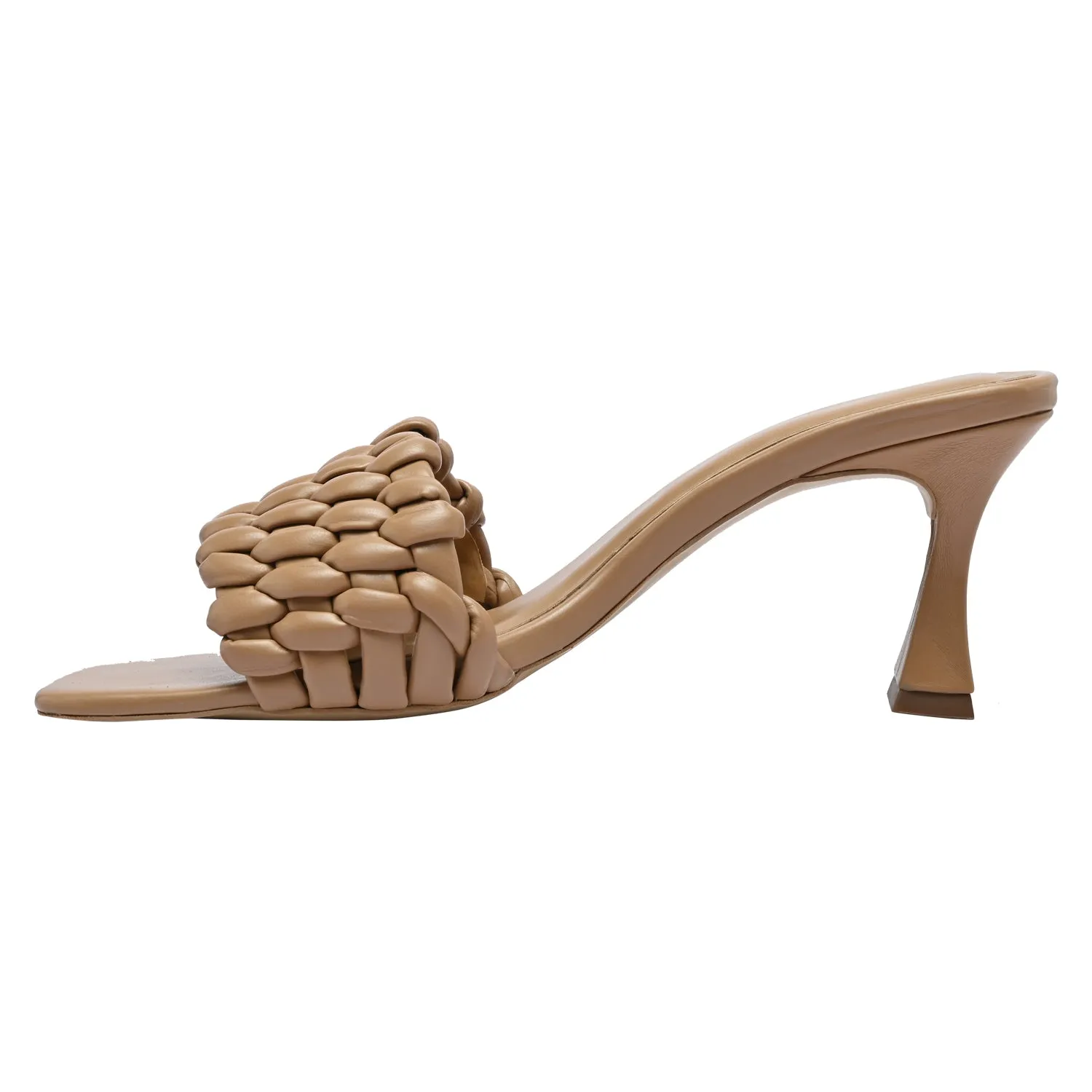 Sand Braided Heels
