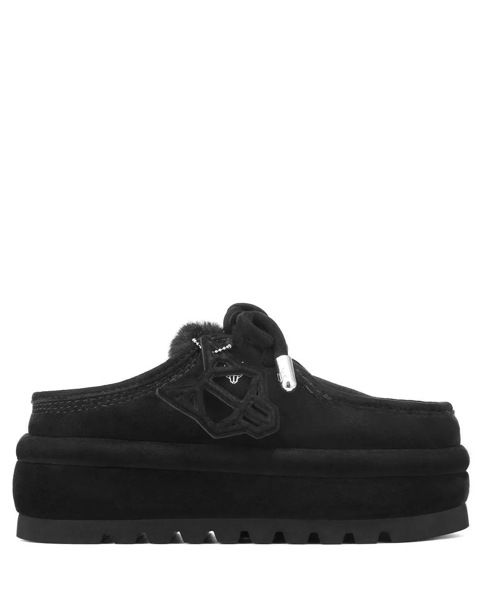 Shallow casual thick-soled plus velvet loafers