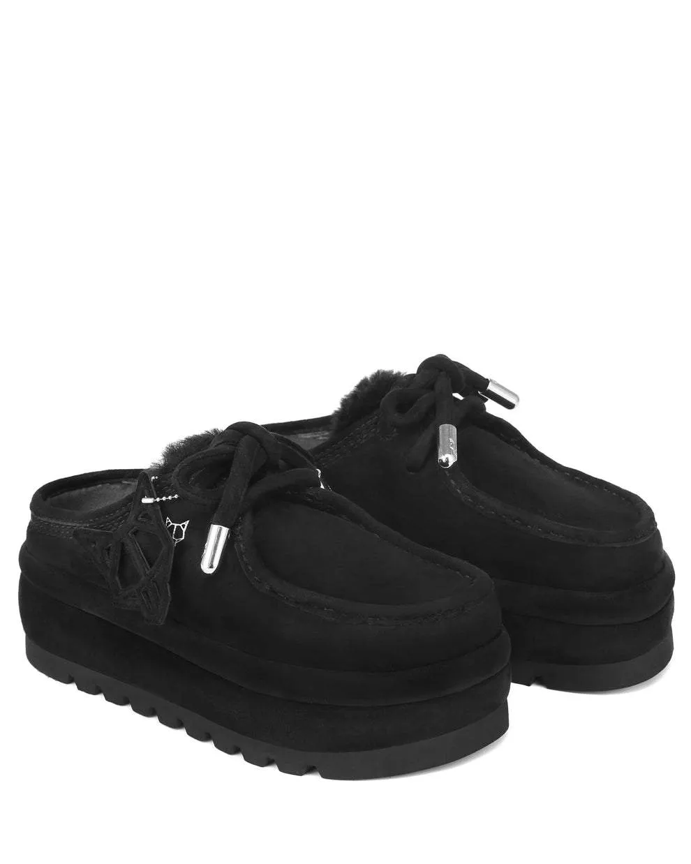 Shallow casual thick-soled plus velvet loafers
