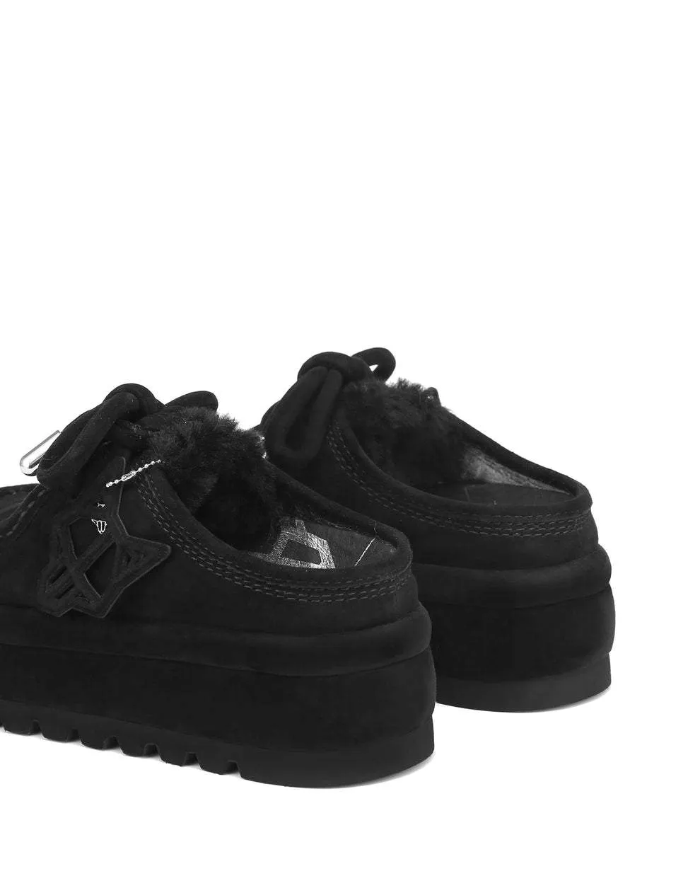 Shallow casual thick-soled plus velvet loafers