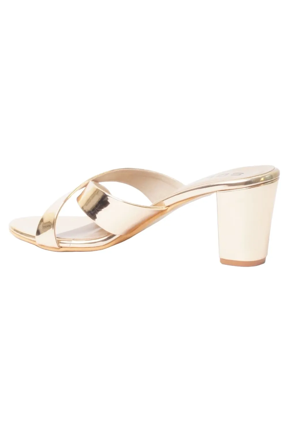 SOLES Rose Gold Heels - Shimmering Elegance