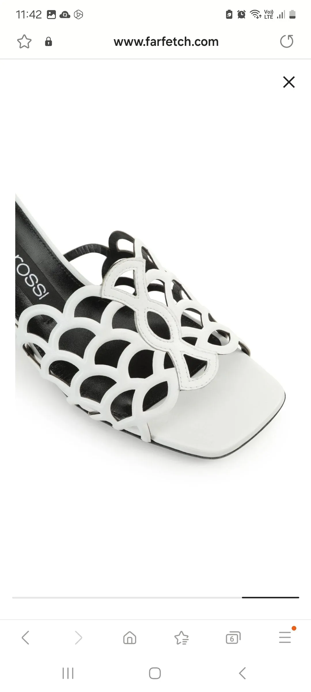 Sr Mermaid White Mule Sandals ( carryover style)
