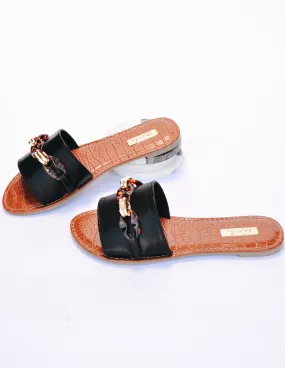 STEP A-SLIDE SANDAL - Black