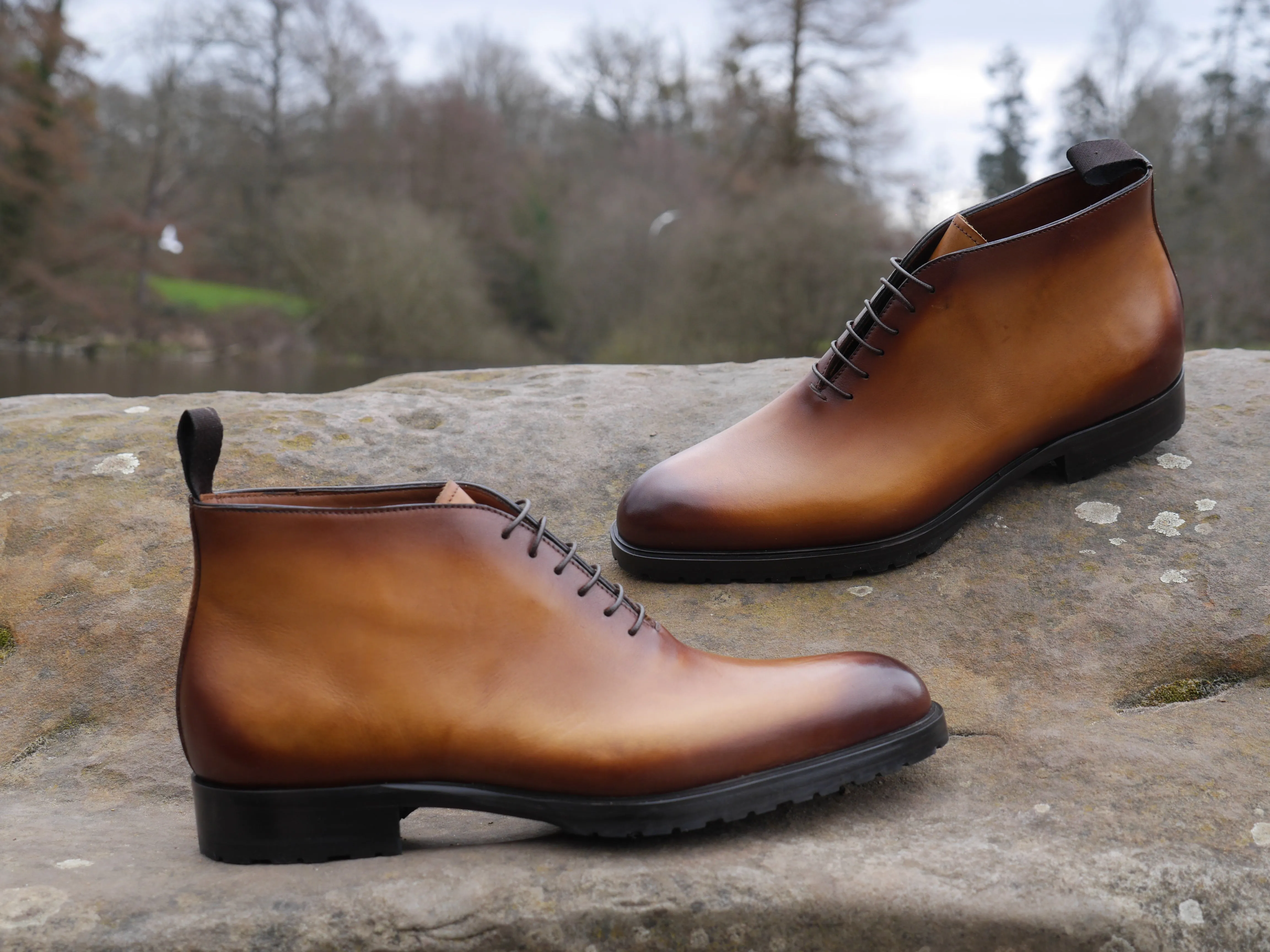 T698 - Chukka Leather Boot Tan