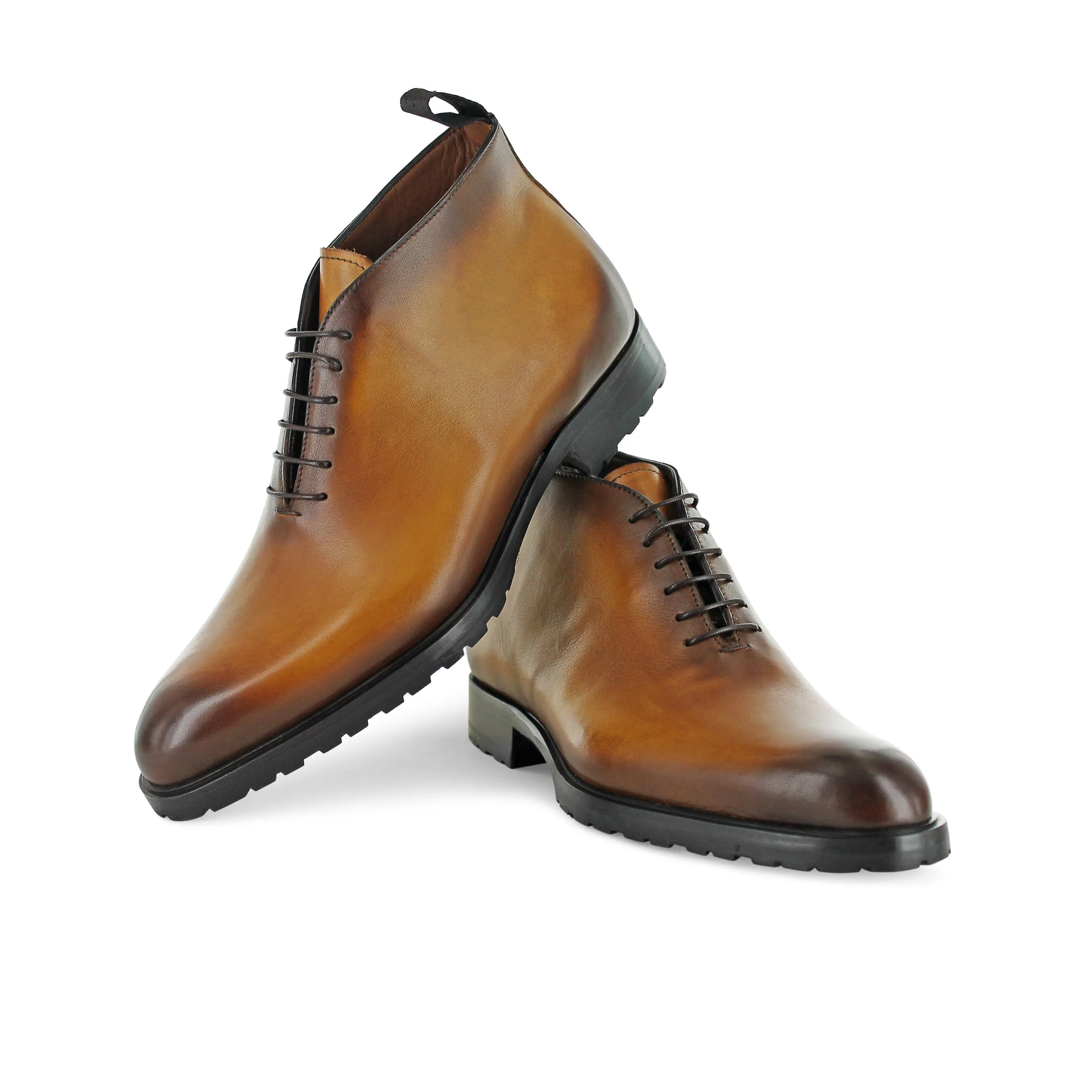 T698 - Chukka Leather Boot Tan