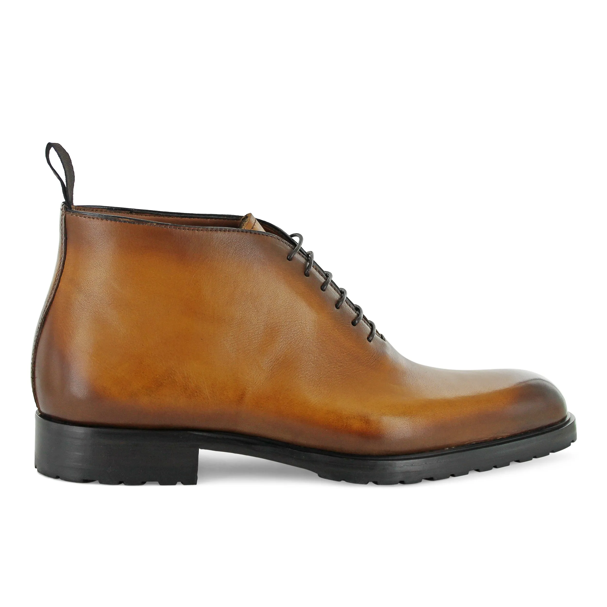 T698 - Chukka Leather Boot Tan