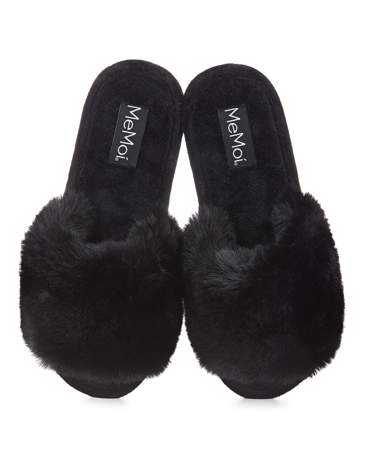 The Bette Plush Open-Toe Slipper