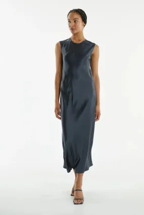 Third Form Crush Bias Tank Maxi Dress GUN METAL