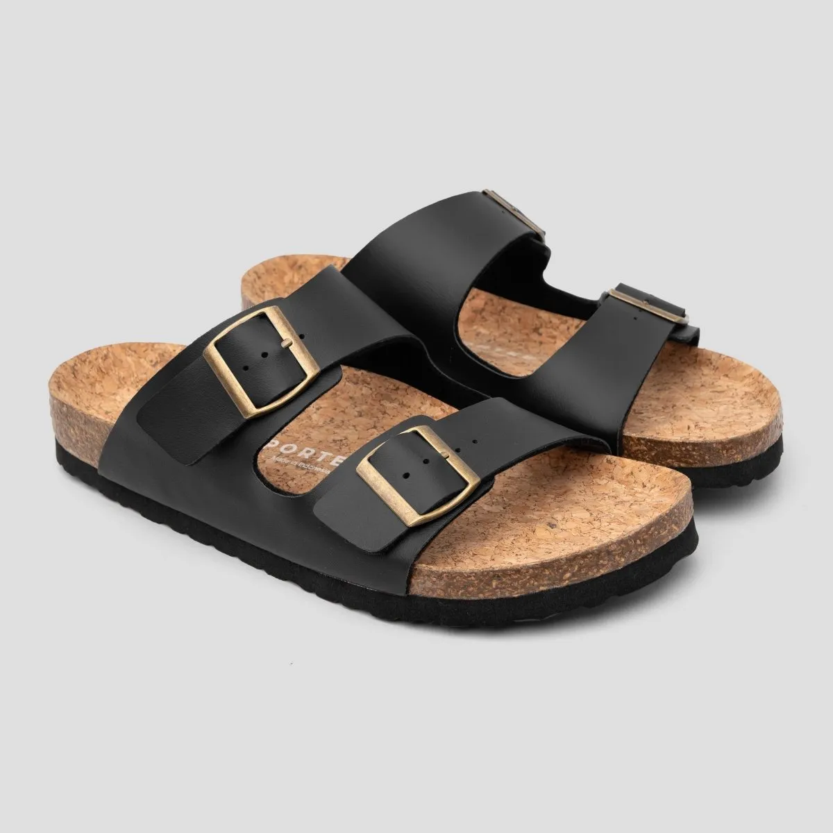 Tokyo Cork Sandal Black