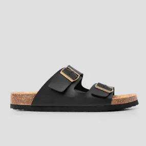 Tokyo Cork Sandal Black