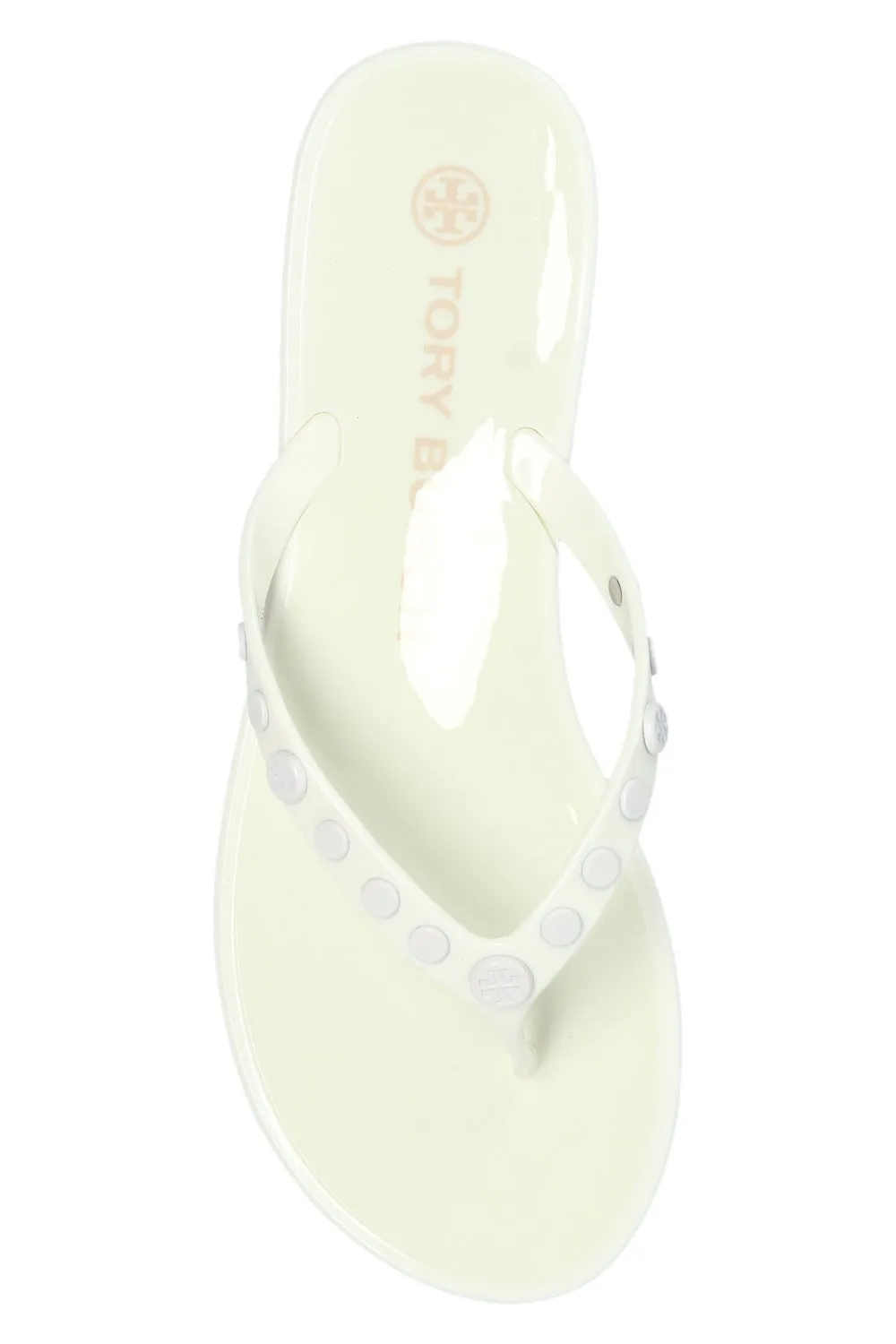 TORY BURCH STUDDED JELLY SLIDES