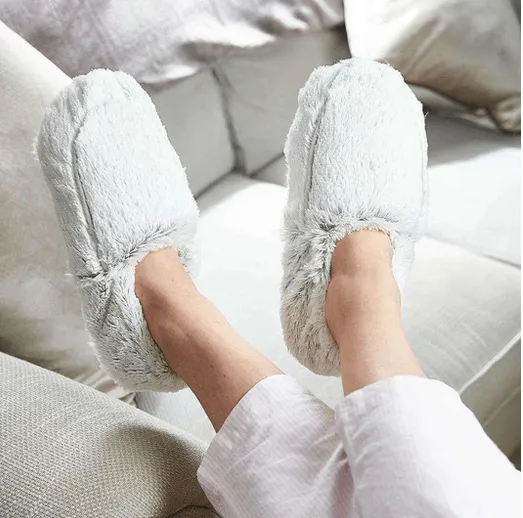 Warmies Lavender Plush Slippers