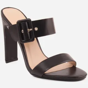 Women "Odette"elgent block heel slip on sandal