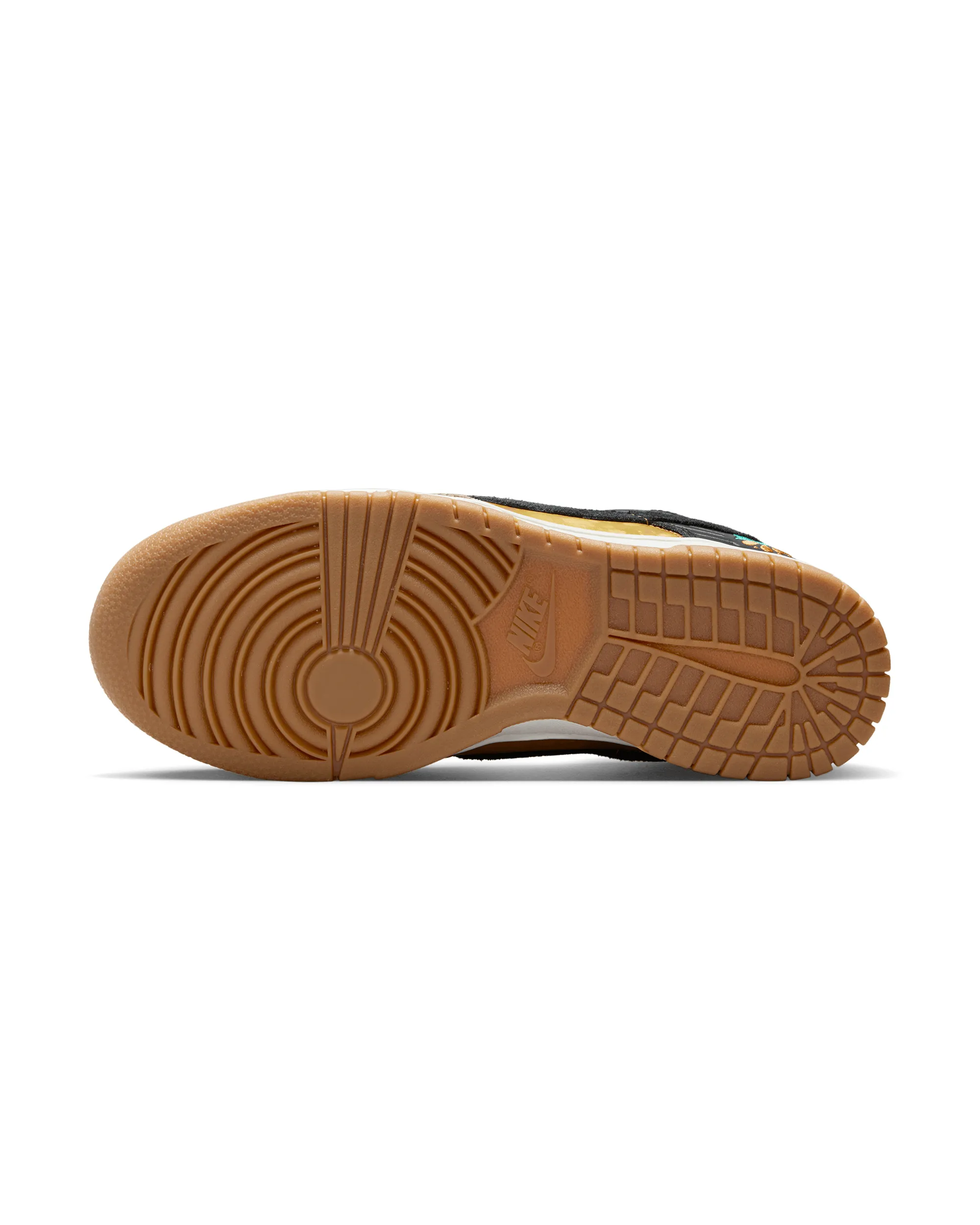 Womens Dunk Low  - Black / Khaki Metallic Gold / Medium Ash