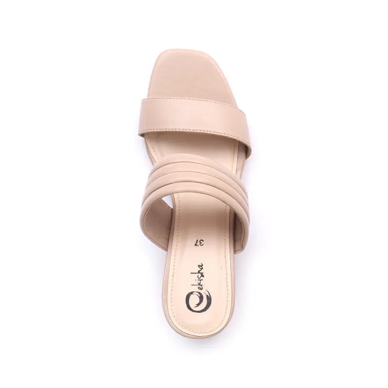 Women's Ribbed Slipper Heels