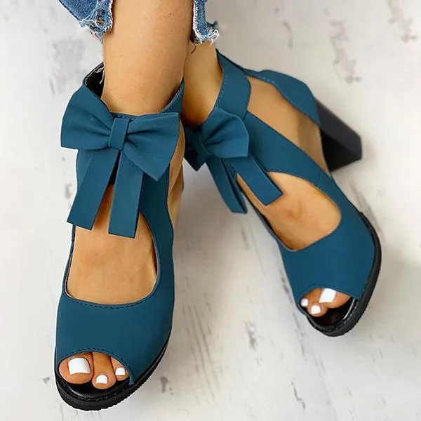 Womens Square High Heels