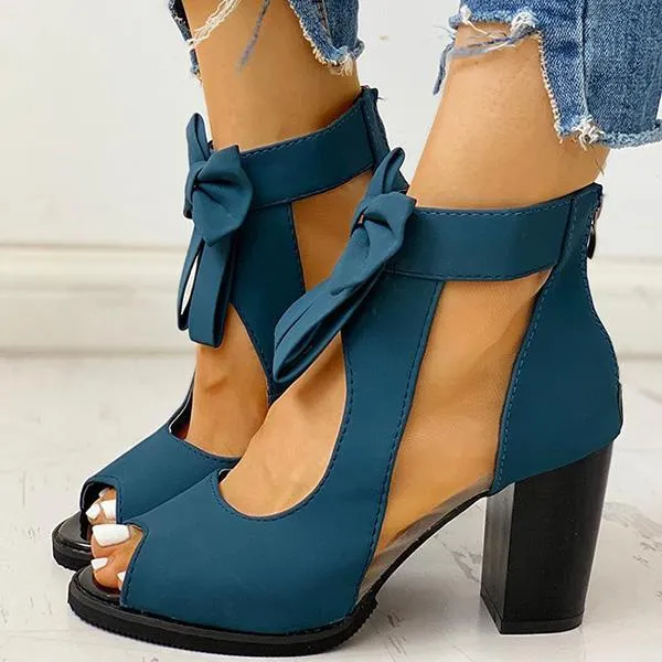 Womens Square High Heels