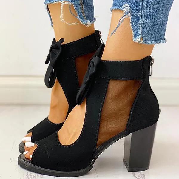 Womens Square High Heels