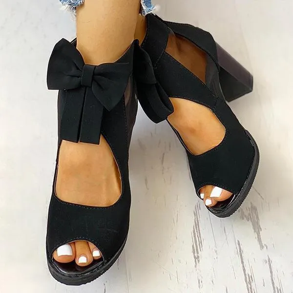 Womens Square High Heels