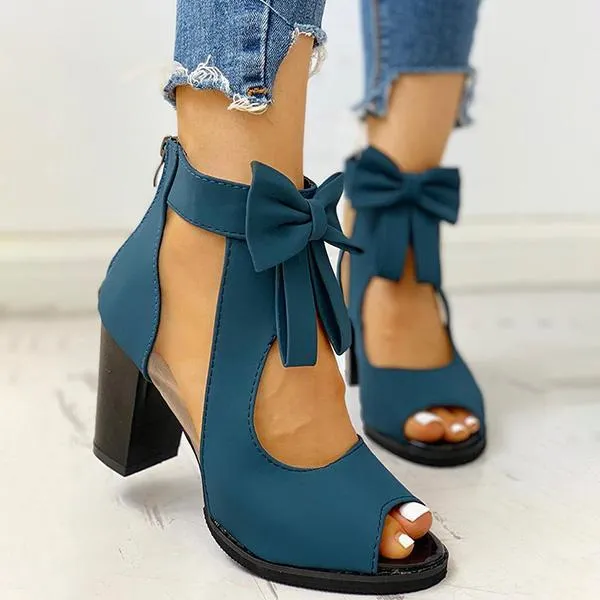 Womens Square High Heels