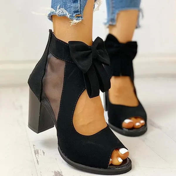 Womens Square High Heels