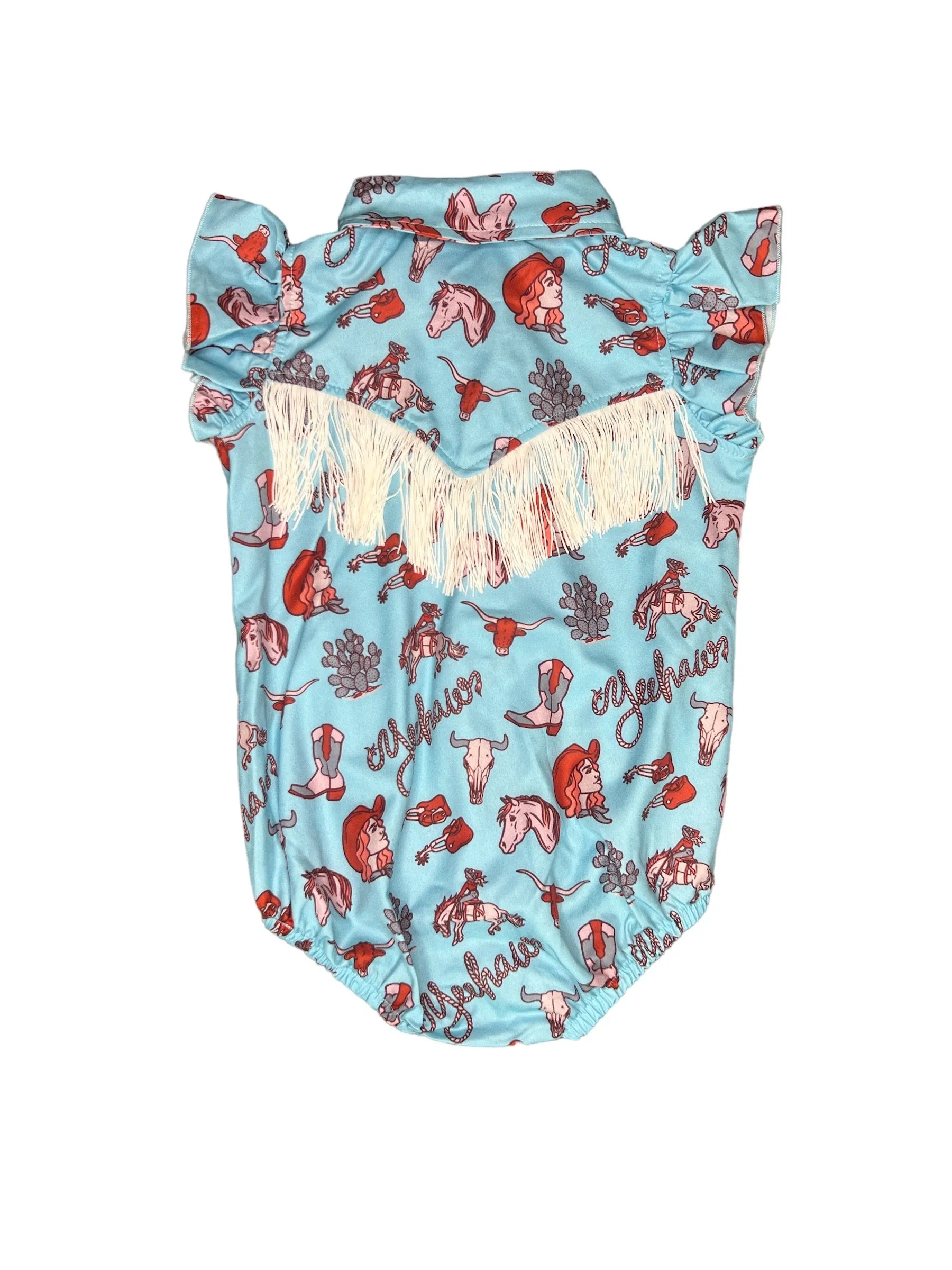 Yeehaw Ruffle Snap Onesie Baby (0-18m)